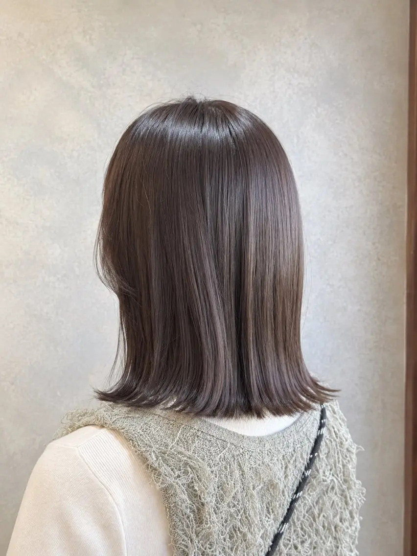 ミディアム ヘアカラー 埴岡 若葉のヘアスタイル