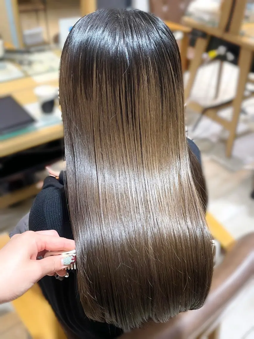 ロング トリートメント 酸熱トリートメント トリートメント 🍬kanami 🍬ボブ/暖色カラーのヘアスタイル