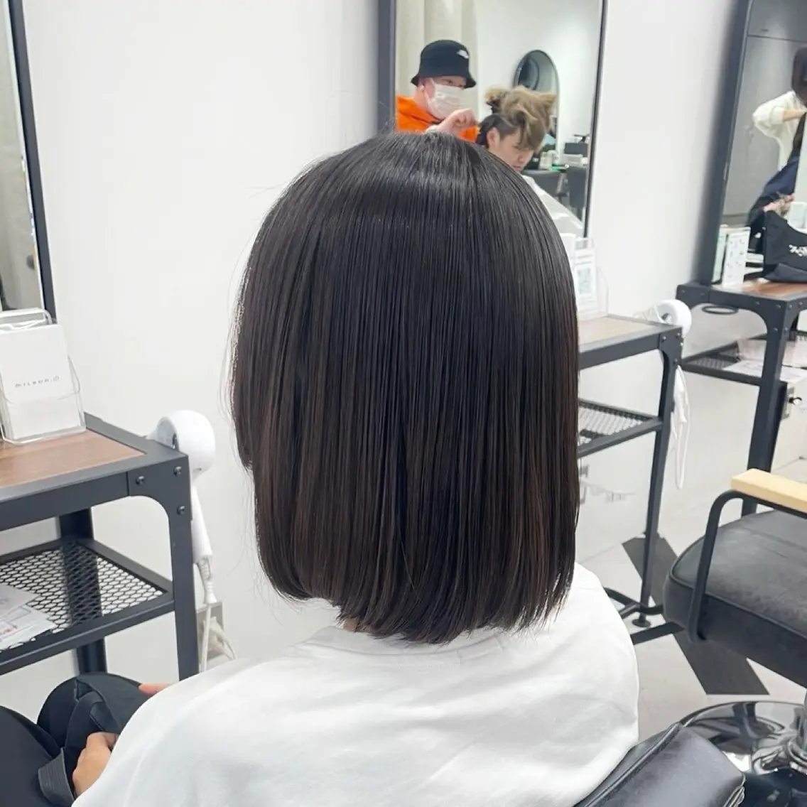セミロング カラー パーマ ヘアアレンジ メンズ ストレートパーマ mona/ ストレートスタイル✨のヘアスタイル