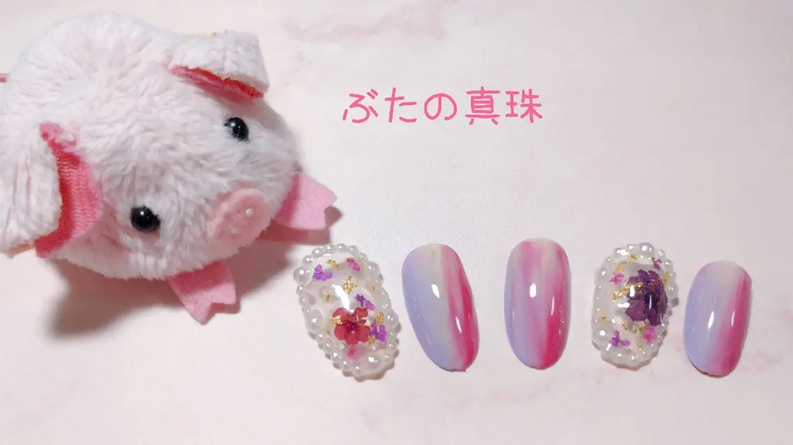 ネイル ハンドネイル 林 珠里のネイルデザイン
