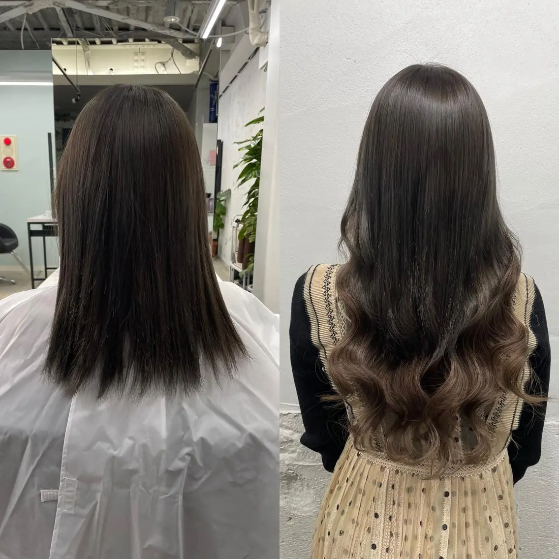 ロング カラー シールエクステ バレイヤージュ ミストバング ダブルカラー  フェイスフレーミング ヘアカラー エクステ 🧡艶髪/エクステ 🫧🧡YUKI❄️のヘアスタイル