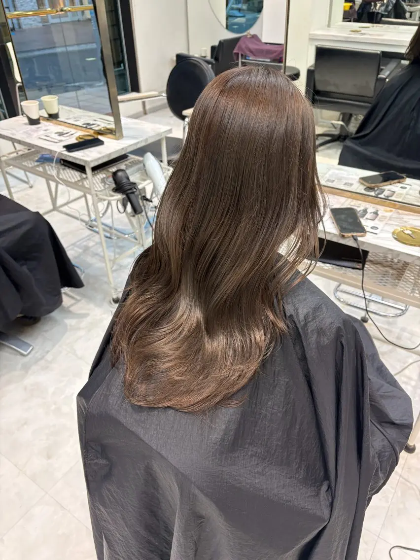 【✨ブリーチ無し✨】ダブルカラー➕保湿トリートメント➕コテ巻き仕上げの写真