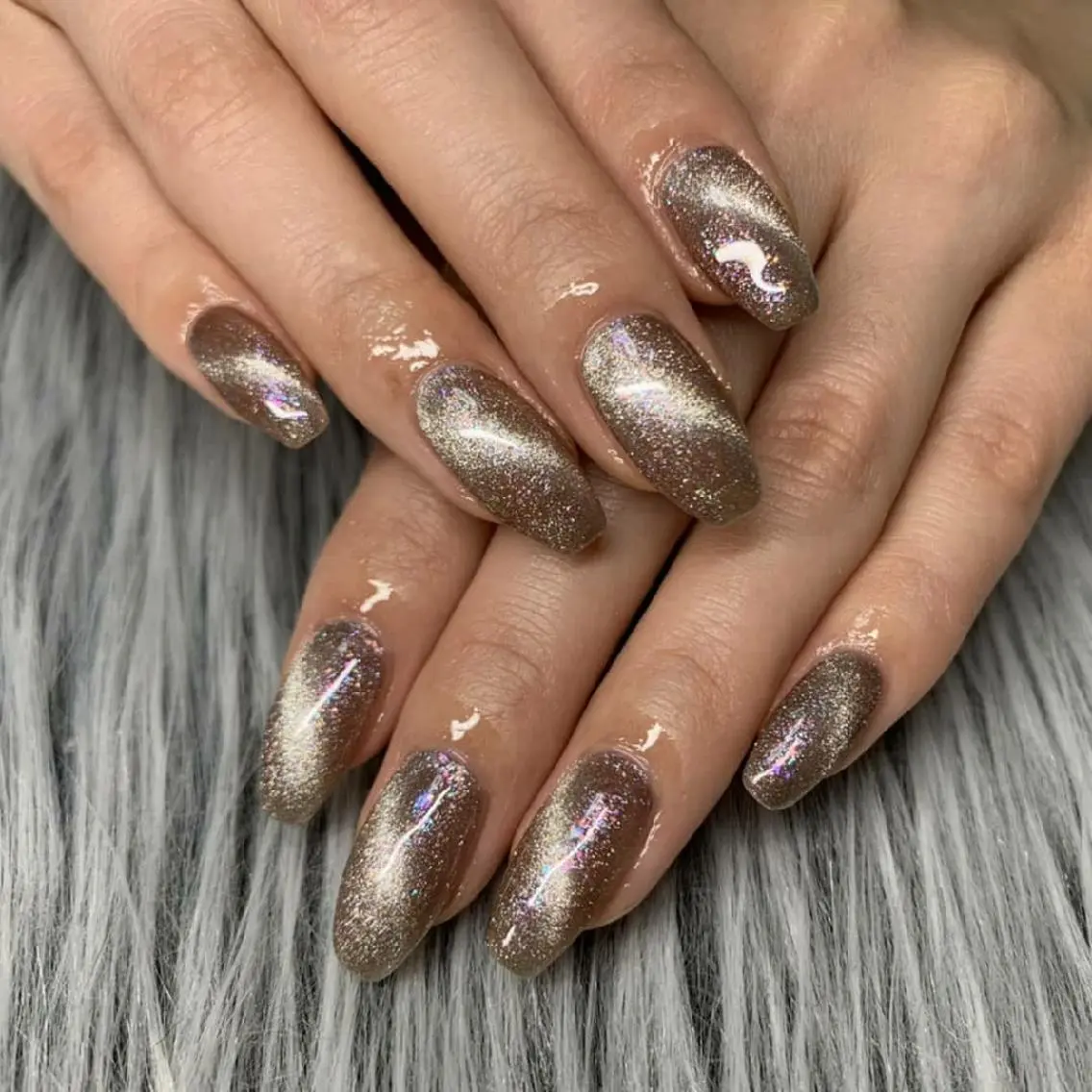 ネイル マグネットネイル パープル Nail salon Coco【溝の口駅】のネイルデザイン