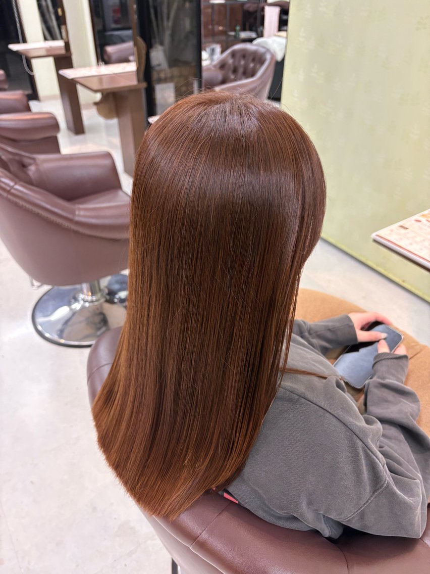 カラー 髪質改善 ヘアカラー 縮毛矯正 中野穂望香￤倉敷￤ 中庄￤トレンドカラーのヘアスタイル