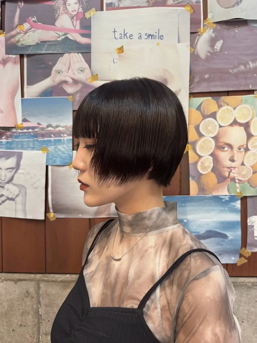 ショート ショートヘア 佐藤 百葉のヘアスタイル