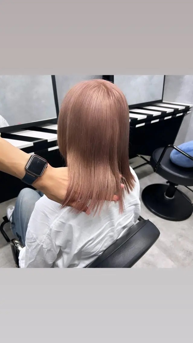 ミディアム 縮毛矯正・髪質改善 特化 出納 直起のヘアスタイル