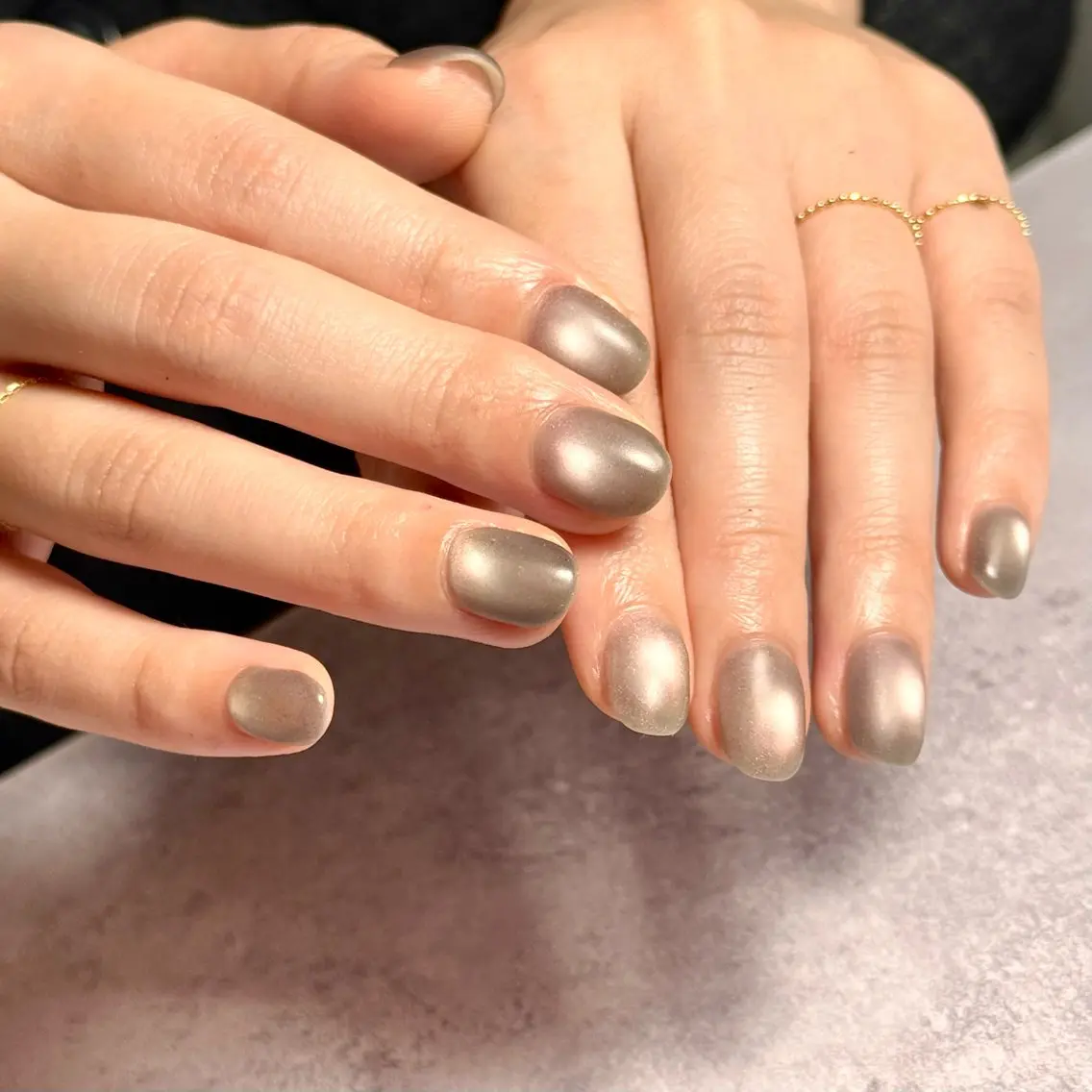 ネイル クリアネイル フラッシュネイル フラッシュマグ フレンチネイル マグネットネイル Luana nailのネイルデザイン
