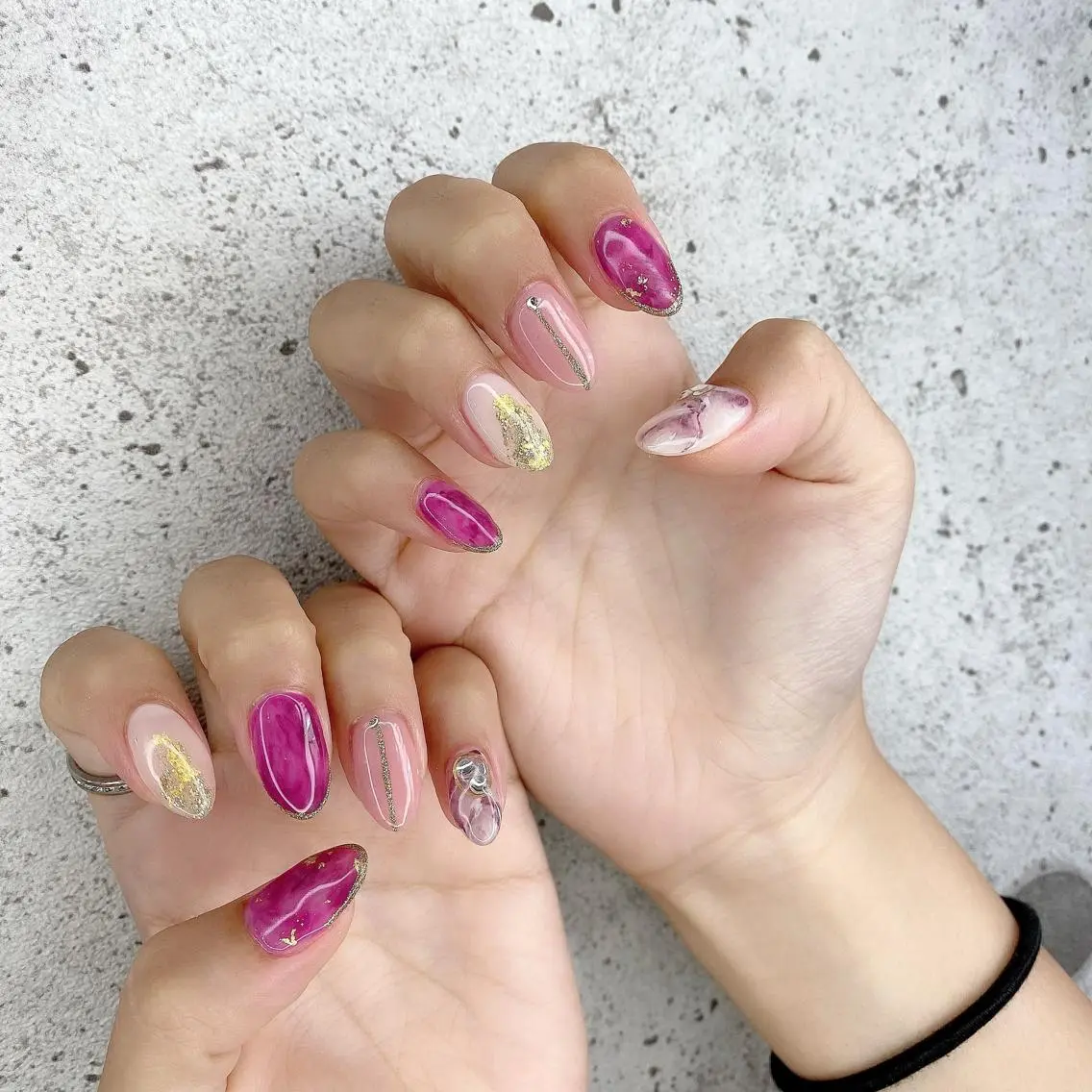 メンズ キッズ ネイル マツエク・マツパ ニュアンスネイル 夏ネイル Salon Ｋのネイルデザイン
