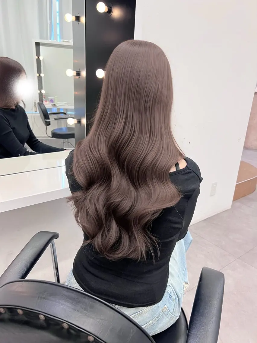 ロング ヘアカラー しゅういち/赤み消し カラー特化のヘアスタイル