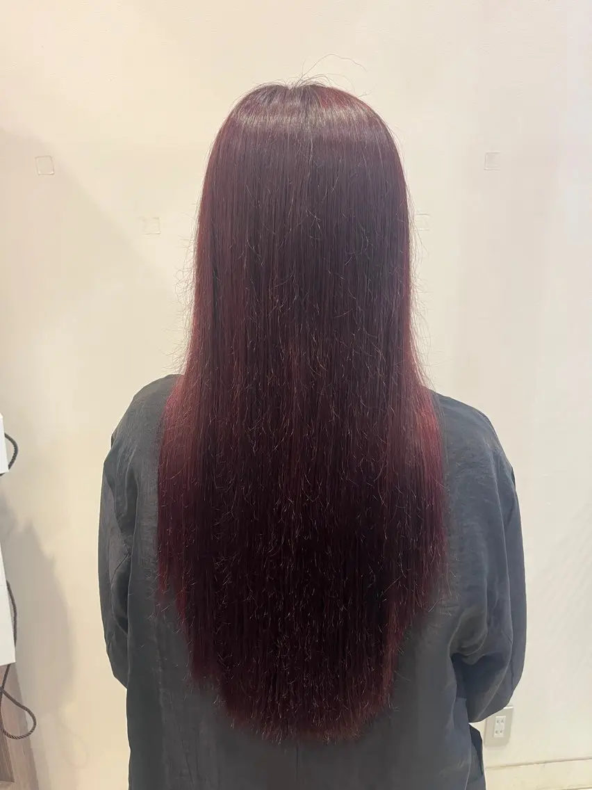 ロング カラー 中條 あまねのヘアスタイル