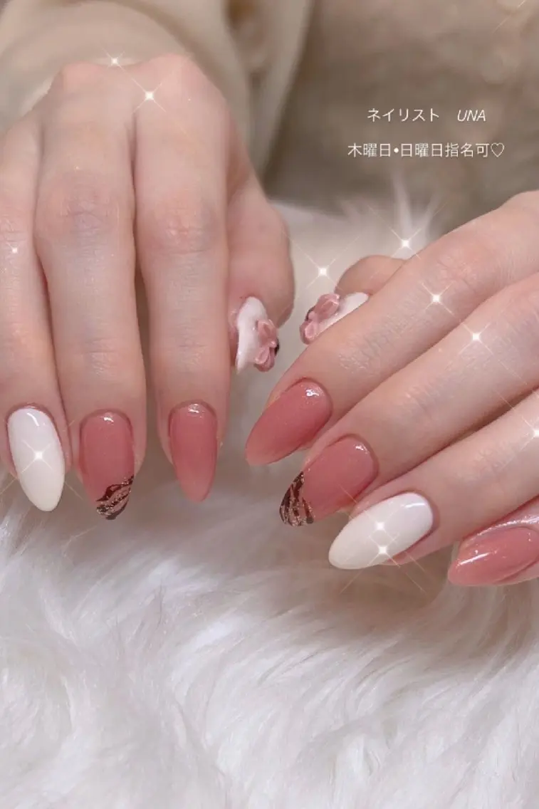 ネイル アートネイル 春ネイル バレンタイン I LOVE ME NAIL.。.:*♡のネイルデザイン