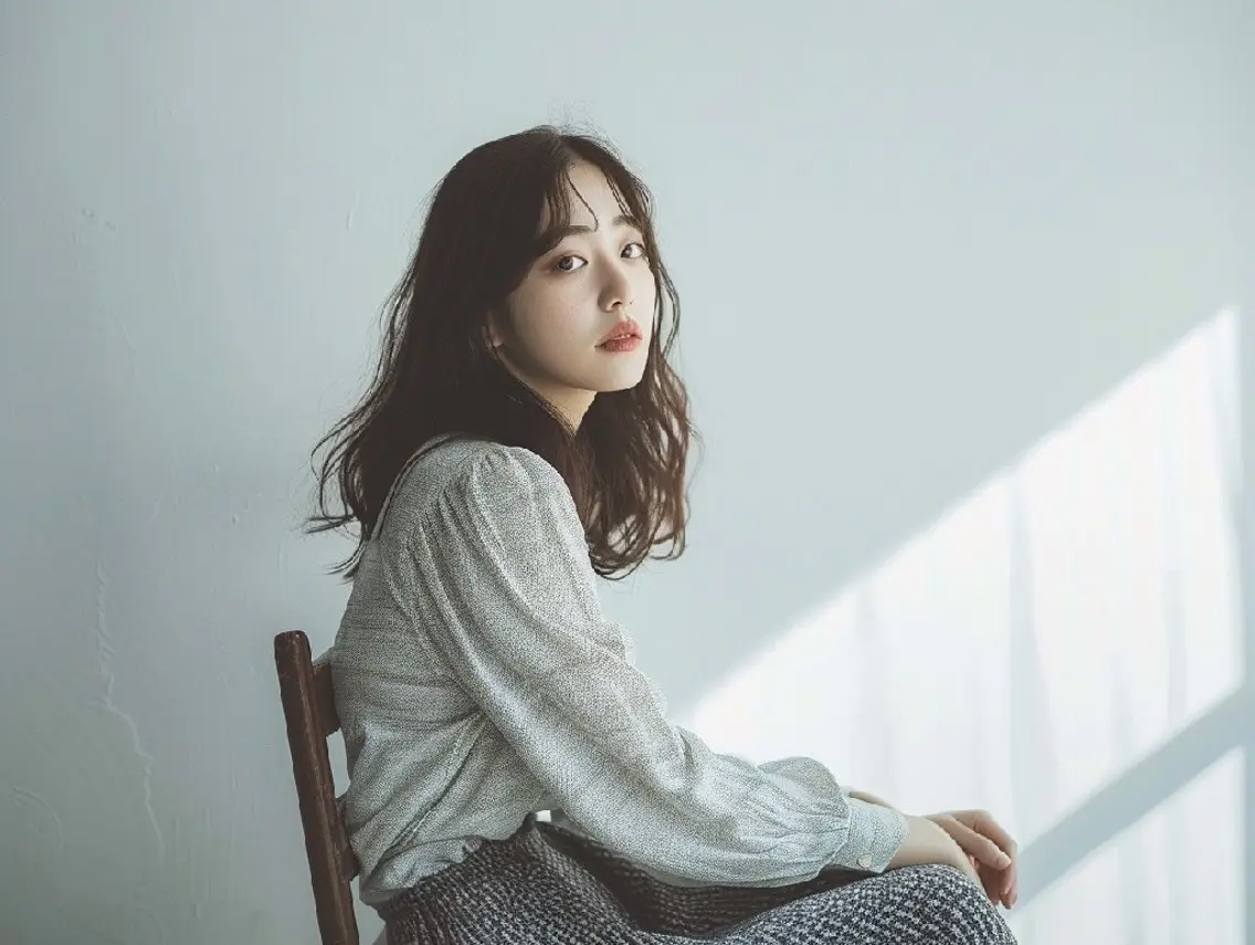 韓国レイヤーカット なつき🫧のヘアスタイル