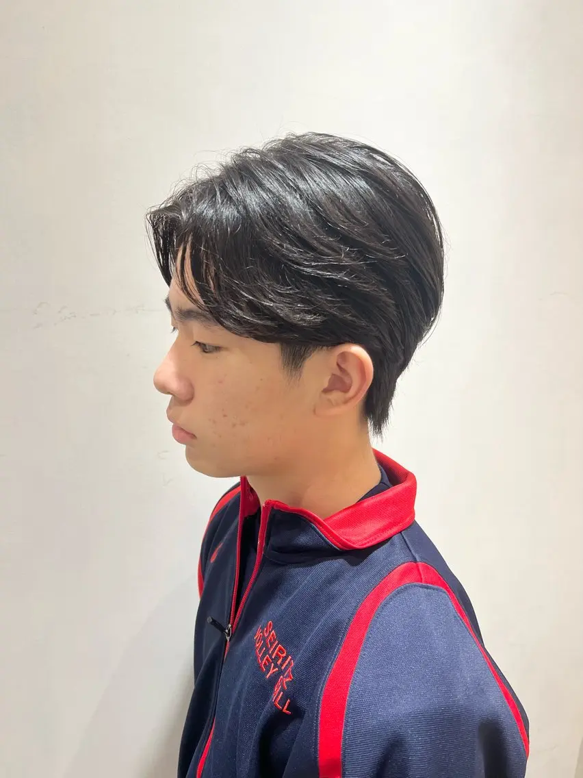 カット+ダウンパーマの写真