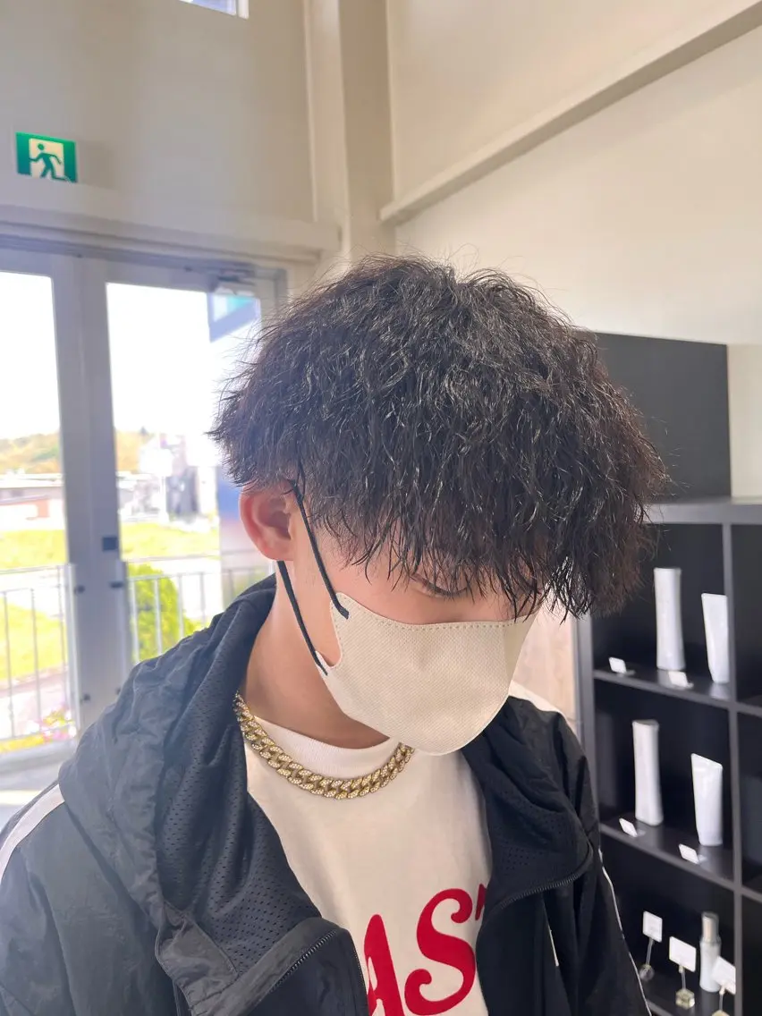 🦈メンズカット+パーマの写真