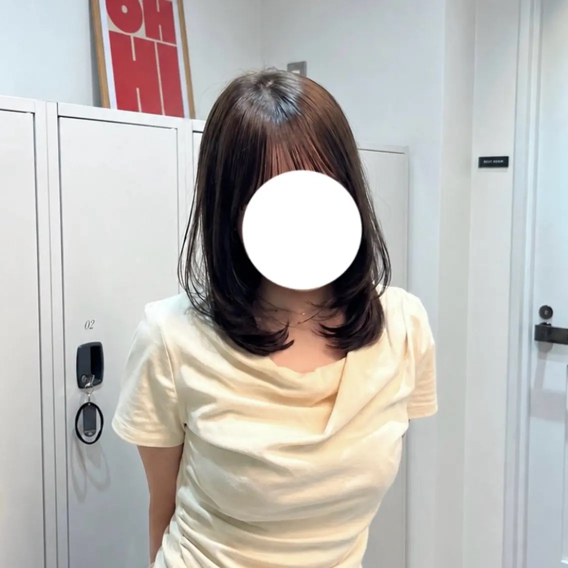 ミディアム カラー 透明感カラー レイヤーカット ⠀ NONOKAのヘアスタイル