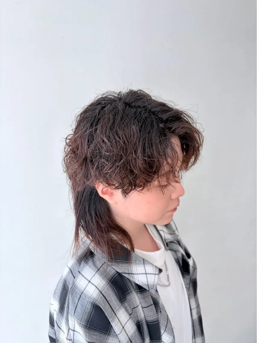 パーマ メンズカット＆ 艶カラー/有馬のヘアスタイル