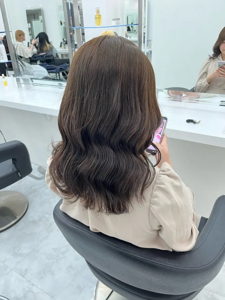 ミディアム カラー ヘアアレンジ Zina熊本🫧 Kurehaのヘアスタイル