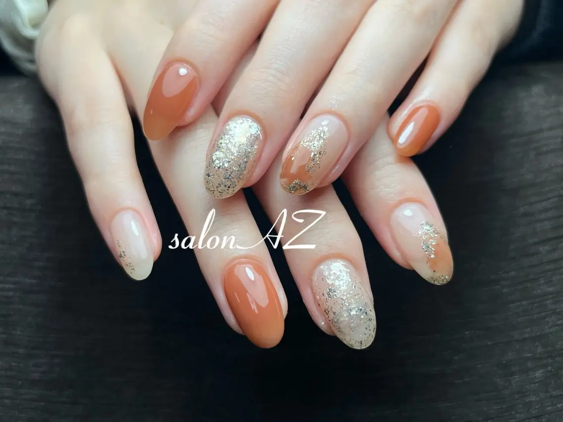 ネイル アートネイル 長さ出し フットネイル フレンチネイル ジェルネイル ハンドネイル salon AZのネイルデザイン