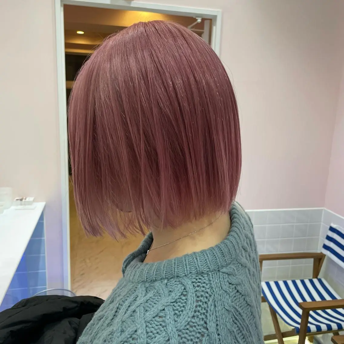 ミディアム カラー ベージュカラー ラベンダーカラー ラベンダーピンク ピンクカラー ピンクベージュ カット ヘアカラー トリートメント ヘアセット 🫧tatsuki 🫧“lot 横浜“のヘアスタイル