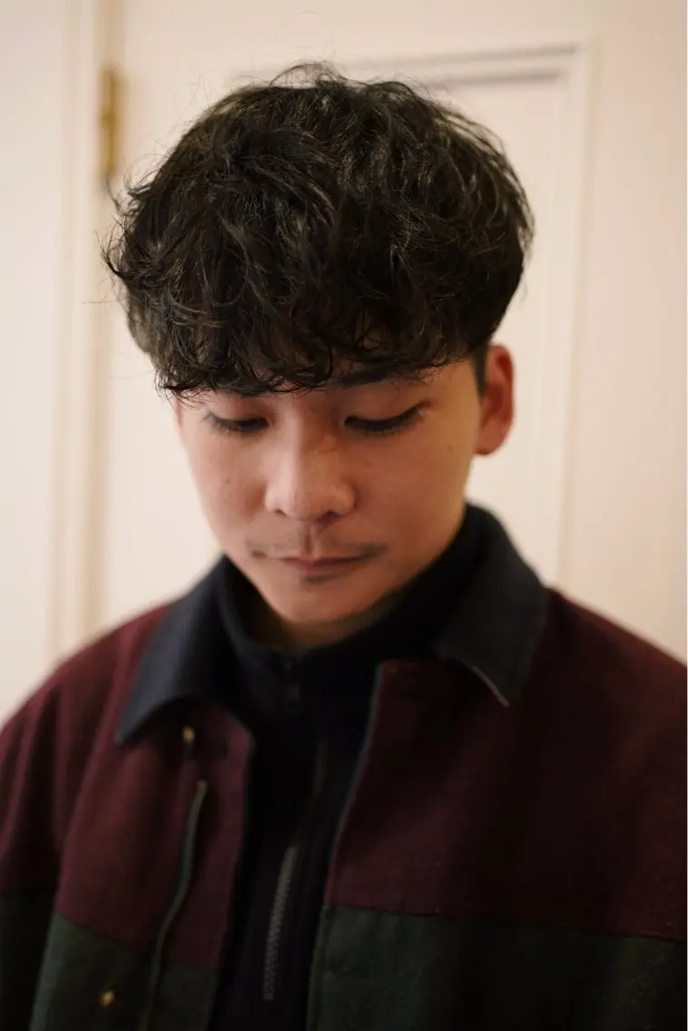 メンズ カット パーマ BROWN メンズヘアサロンのヘアスタイル