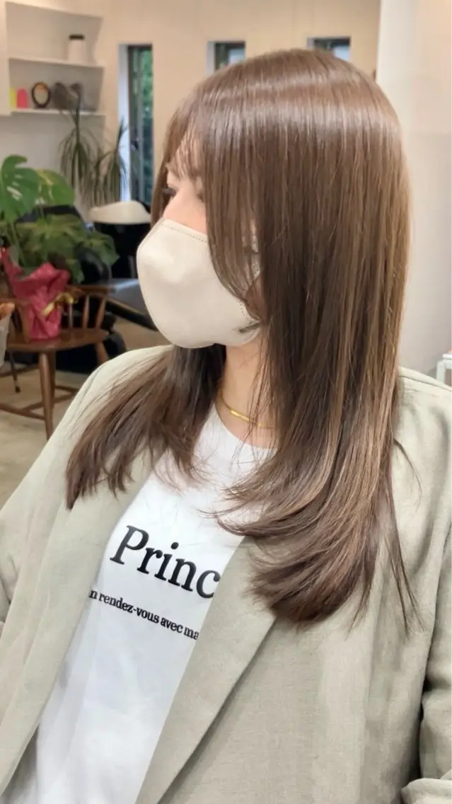 【平日限定✨】カット+カラー+【髪質改善効果で質感🆙】3stトリートメントの写真