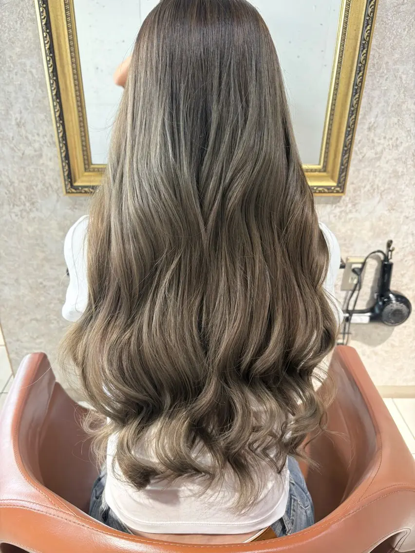 ロング MORISAKI ✂︎縮毛矯正のヘアスタイル