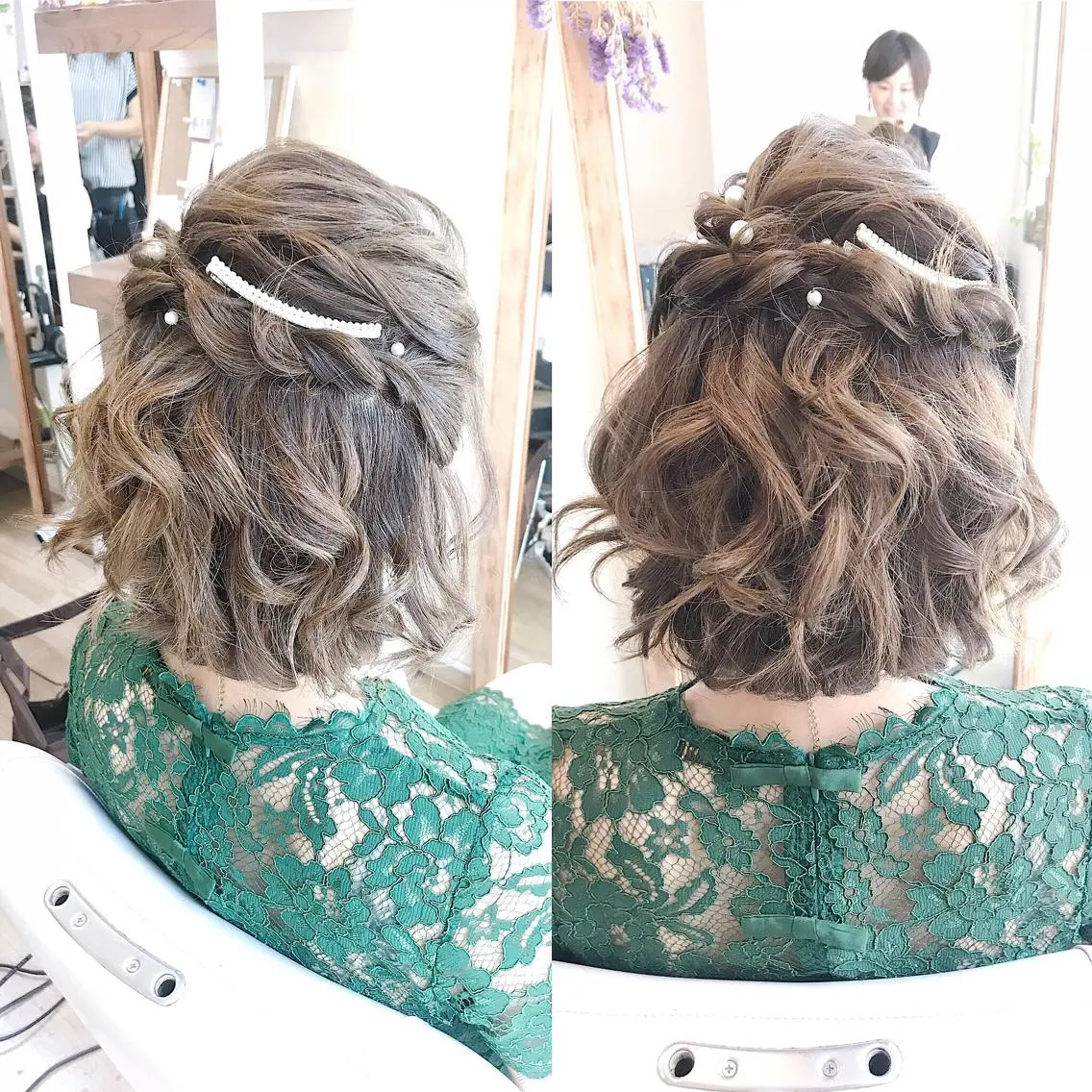 ショート ヘアアレンジ キッズ 早朝✨ヘアセット 着付け/清水玲歌のヘアスタイル