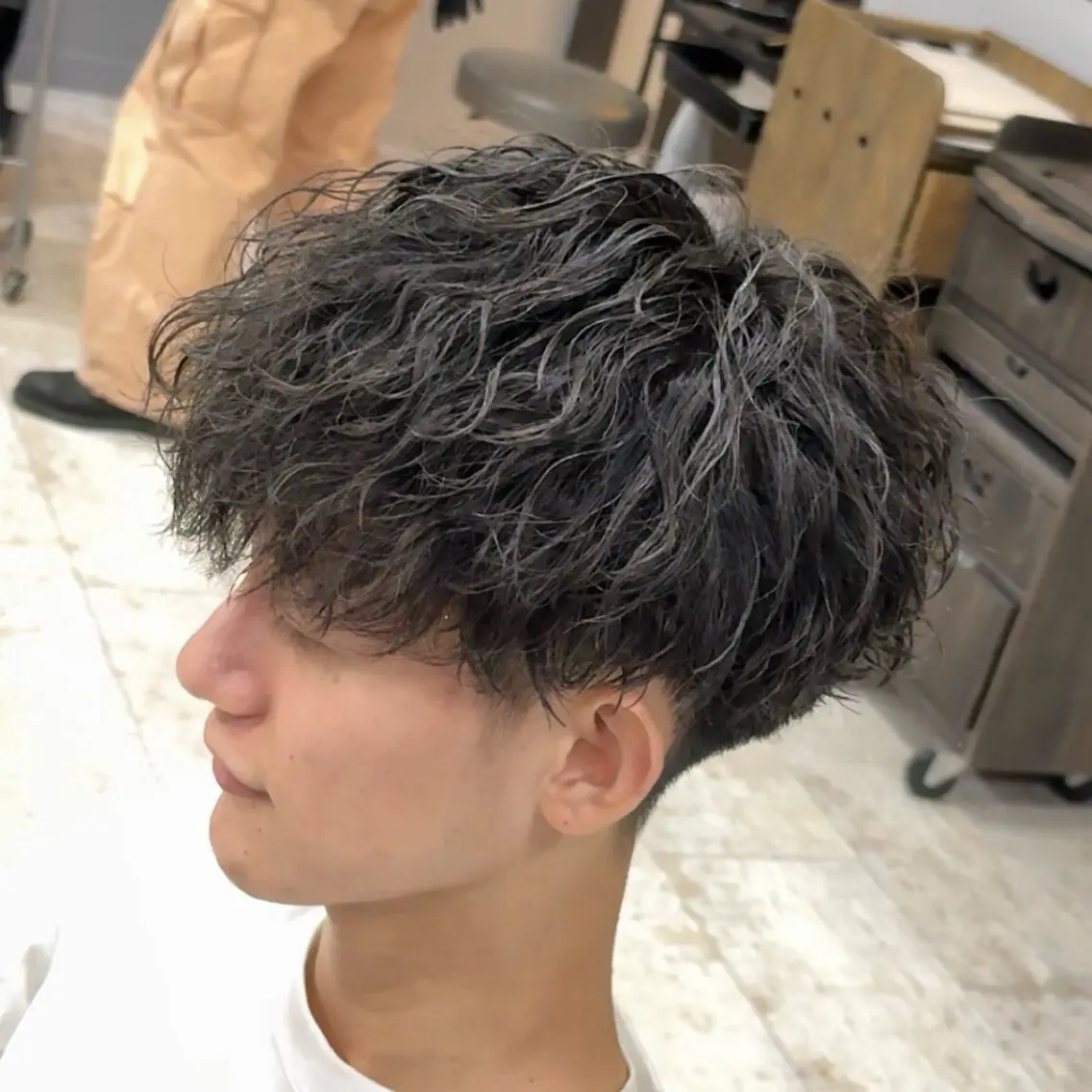 パーマ メンズ メンズパーマ ツイストスパイラルパーマ スパイラルパーマ ヘアセット メンズ特化/新潟万代 中村ヤマトのヘアスタイル