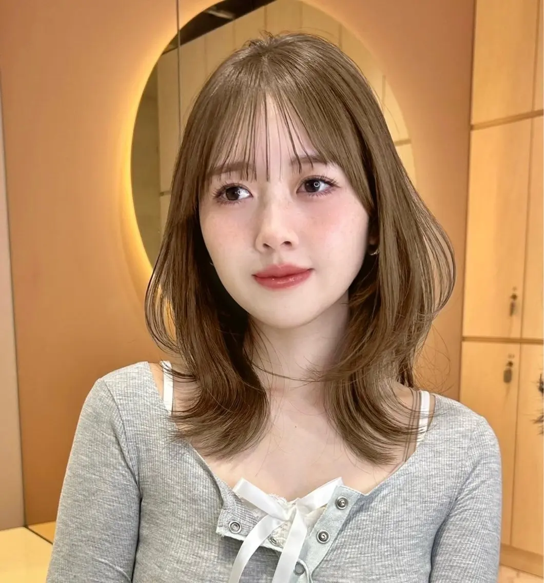 ミディアム くびれヘア ♥️似合わせボブ/ 縮毛矯正/大和田拓夢のヘアスタイル