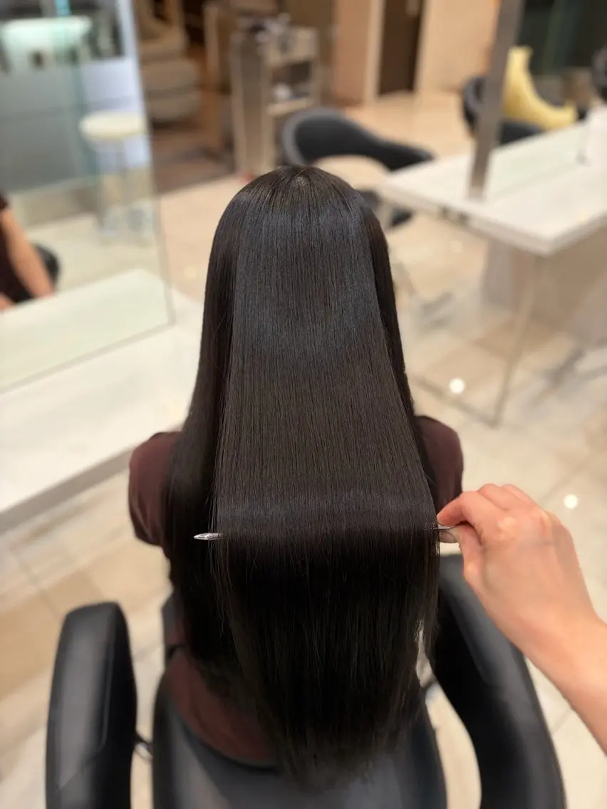 ロング 縮毛矯正 トリートメント sakura / Blan ⟡.·のヘアスタイル