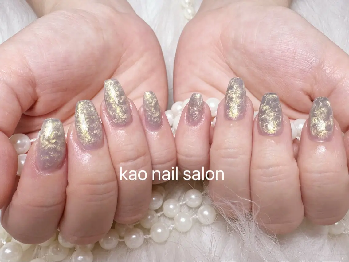 ネイル ハンドネイル kao nail マグネット/長さだしのネイルデザイン