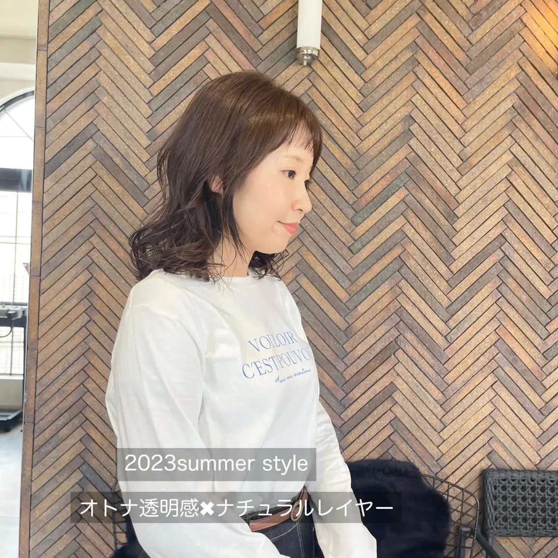 ミディアム カラー 黒崎 勝巳のヘアスタイル