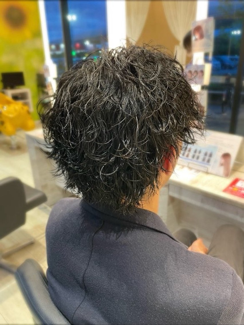 ショート パーマ カット パーマ 札幌メンズパーマ特化 スタイリスト 村上のヘアスタイル