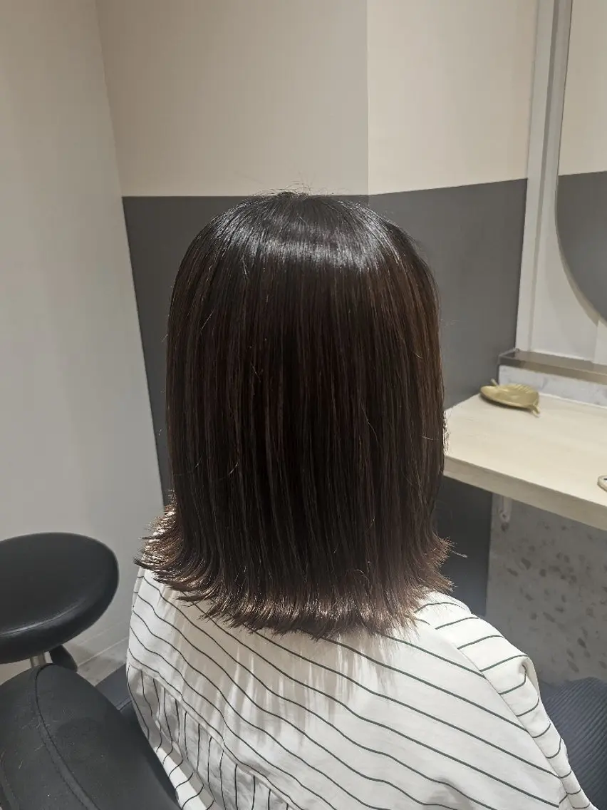 ミディアム ボブ 外ハネヘア カット トリートメント 🍀☘️阿部 誉叶☘️🍀のヘアスタイル