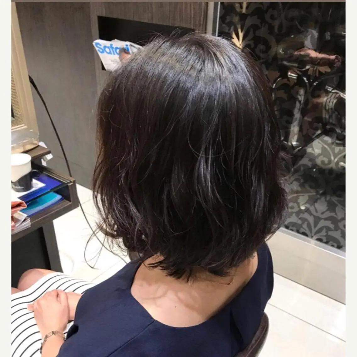 ミディアム ミディアムパーマ yui .のヘアスタイル