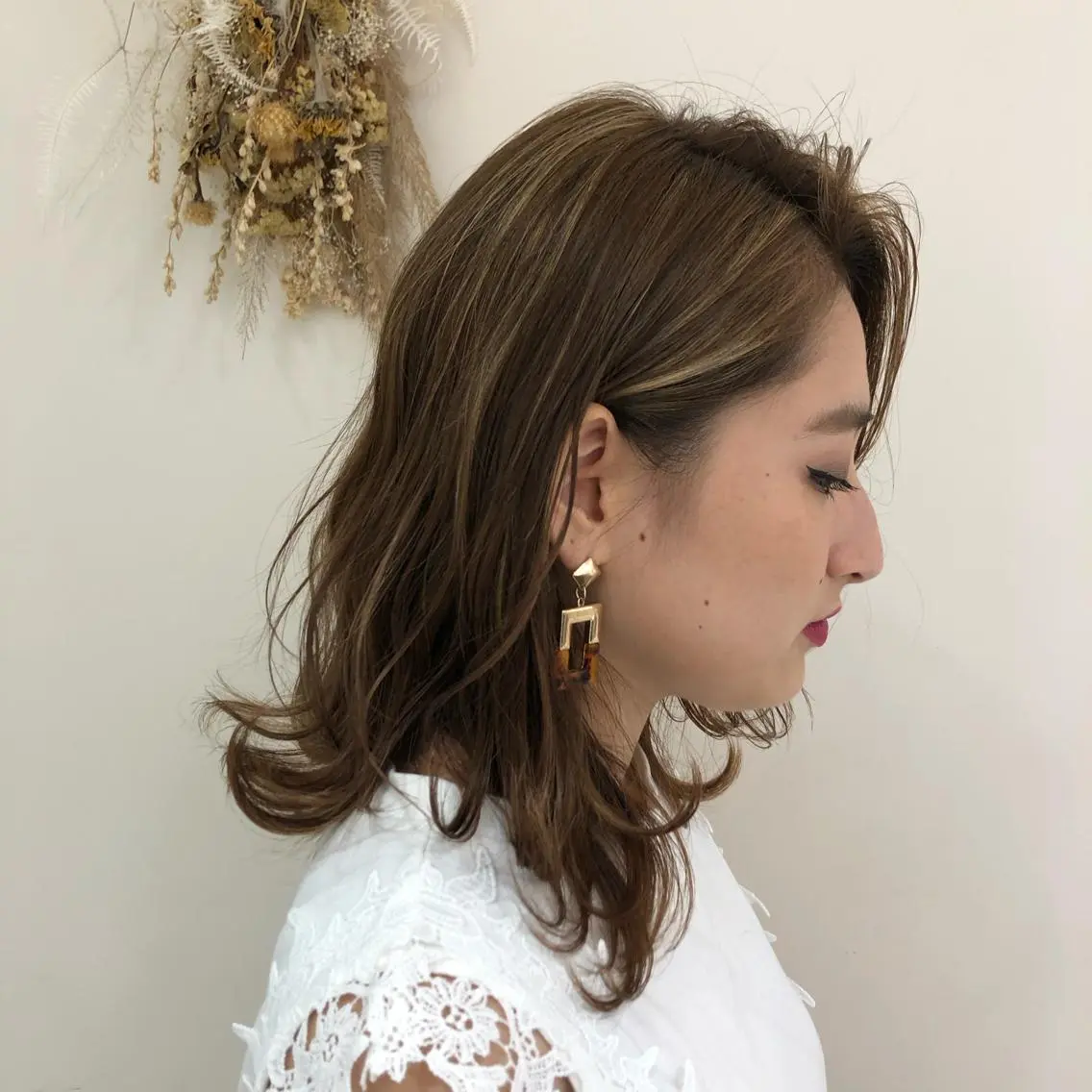セミロング 【髪質改善】 梅田　聡のヘアスタイル