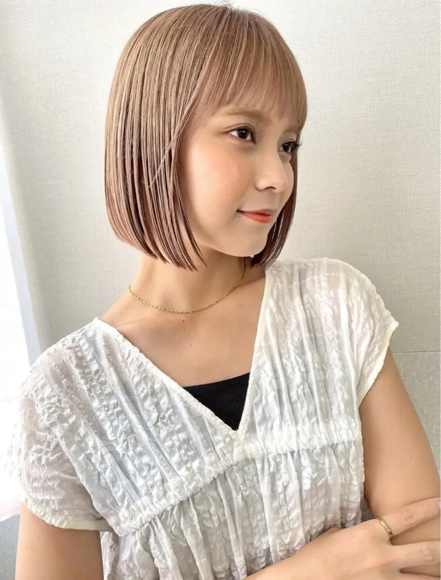 ショート ワンレンボブ ショートボブ アッシュ ボブ くびれヘア 🎴イトウユウ🎴 ボブ特化美容師のヘアスタイル