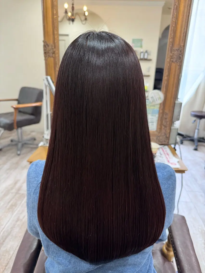ロング カラー 髪質改善 レイヤーカット トリートメント カット ヘアカラー トリートメント 新越谷noble店長 松本拓也▶◀*.のヘアスタイル