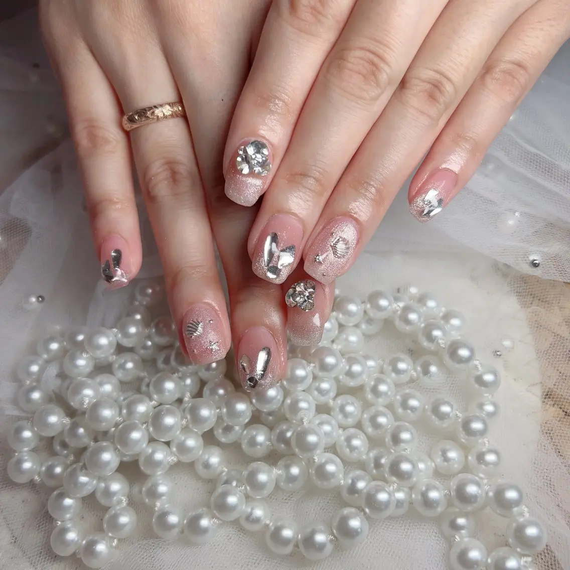 ネイル ハンドネイル M 🌷Nail 長さだし専門店のネイルデザイン