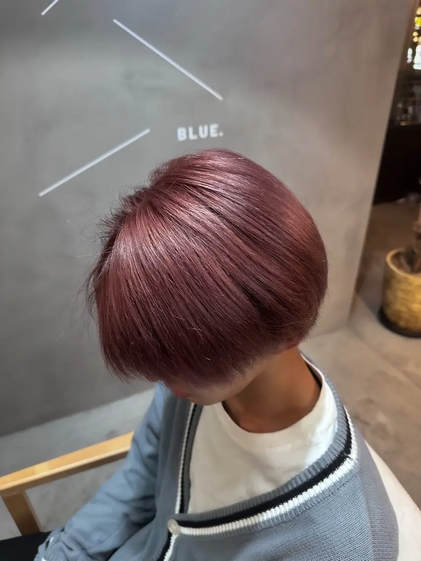 カラー メンズ 透明感カラー BLUE.🌀/ ｷﾖｶのヘアスタイル