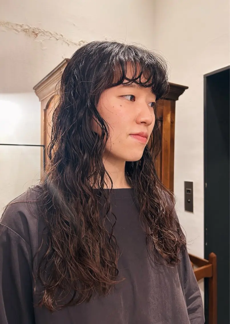 ロング カット ヘアカラー パーマ トリートメント 似合わせパーマ 🌼カンナのヘアスタイル