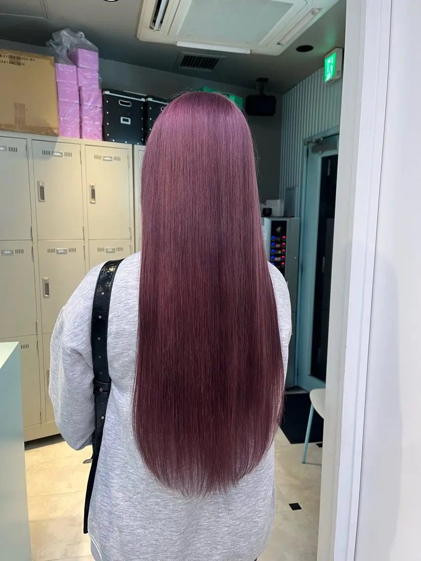 ロング カラー ヘアカラー トリートメント ブリーチカラー 🩵MIZUKIのヘアスタイル
