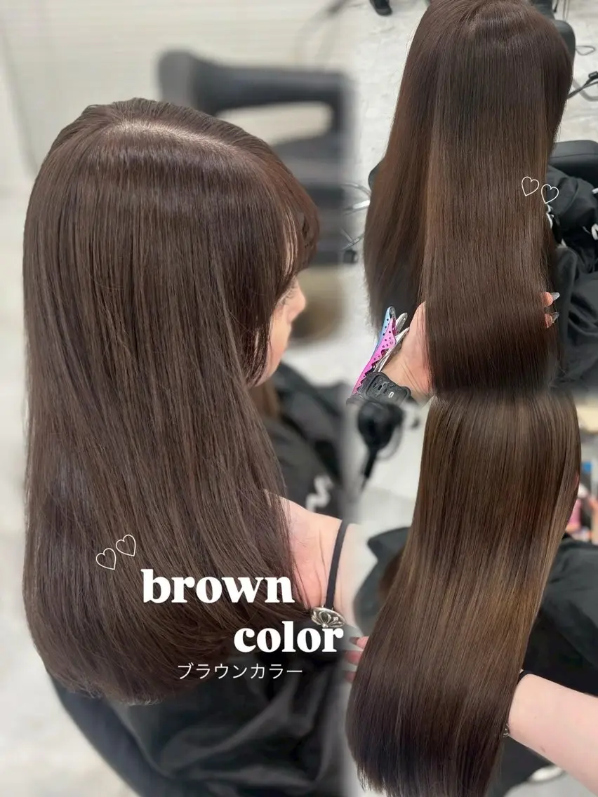 ロング カラー カット ヘアカラー ヘアセット 上品モテヘア🩶 karen🩶のヘアスタイル