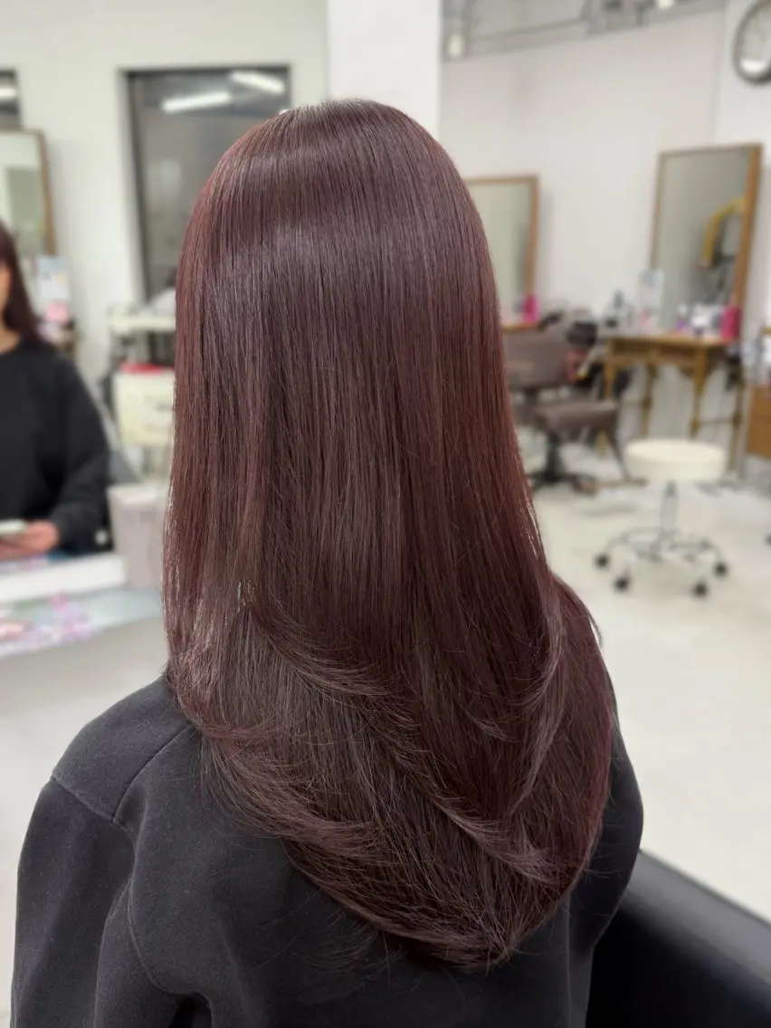 カラー 🍒ベージュ/ピンク ベージュ🍒なつきのヘアスタイル