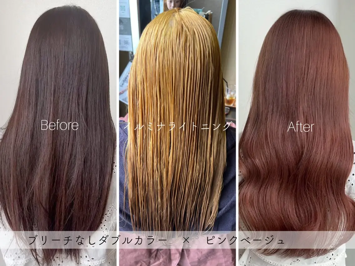 カラー ブリーチ ダブルカラー ブリーチなしカラー SARAJU 仁川店【カラー特化】のヘアスタイル