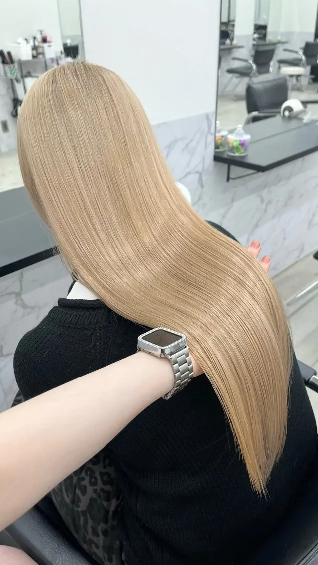 カラー ブリーチ ハイトーンカラー ブリーチ/ハイトーン 名古屋栄 リカのヘアスタイル