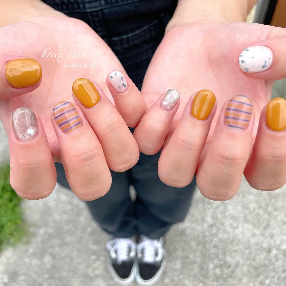 ネイル ハンドネイル ハンドケア freex nail /ニュアンス/個性派のネイルデザイン