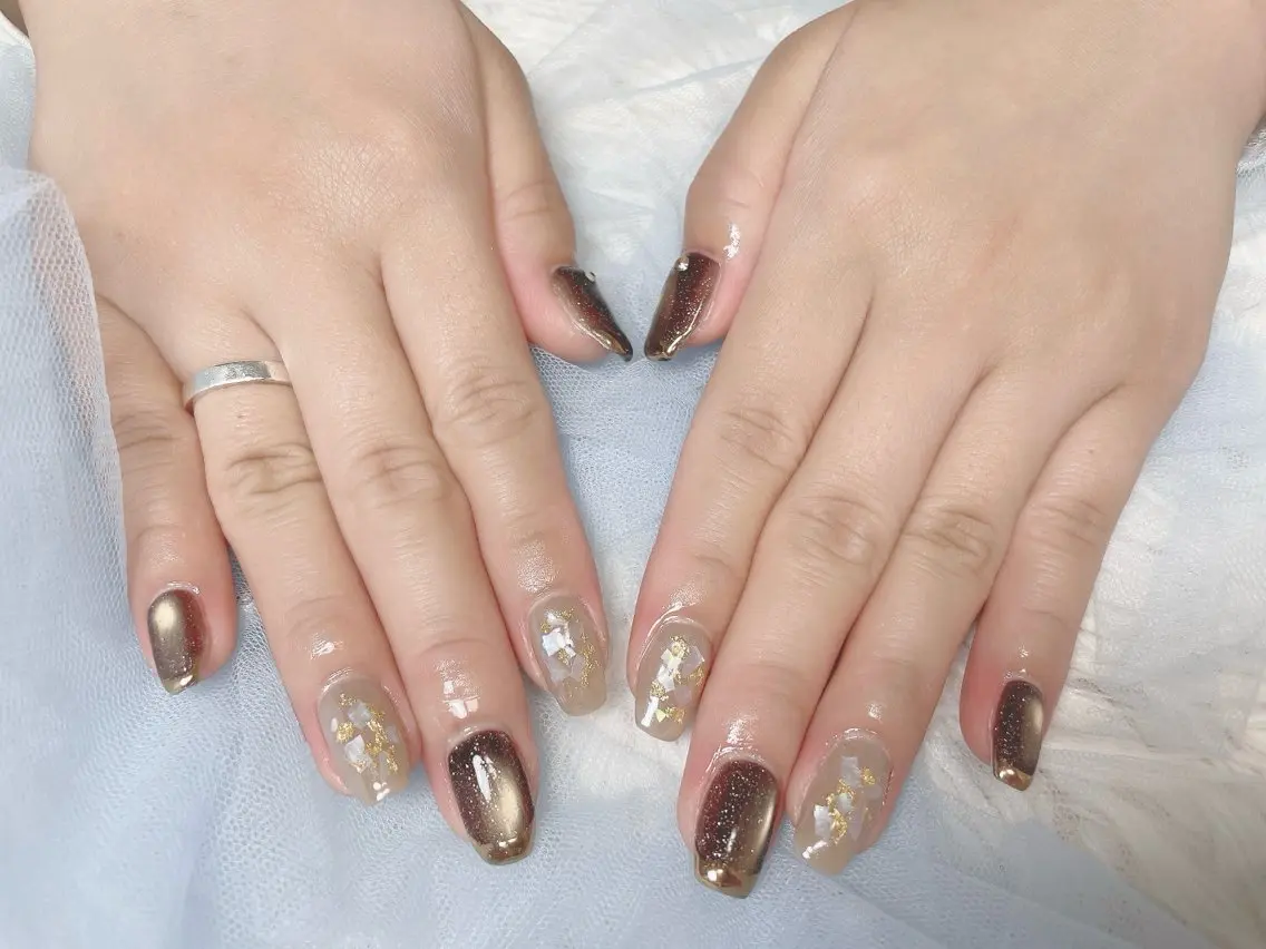 ネイル マグネットネイル ハンドネイル Nailsalon Blueのネイルデザイン
