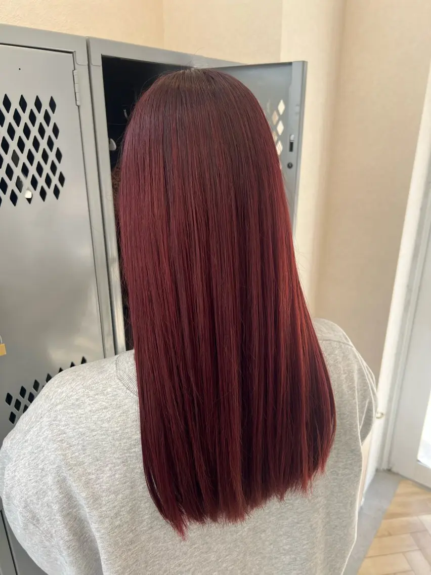ロング カラー ブリーチ ブリーチなしカラー 🥀さとう ゆうな🥀のヘアスタイル