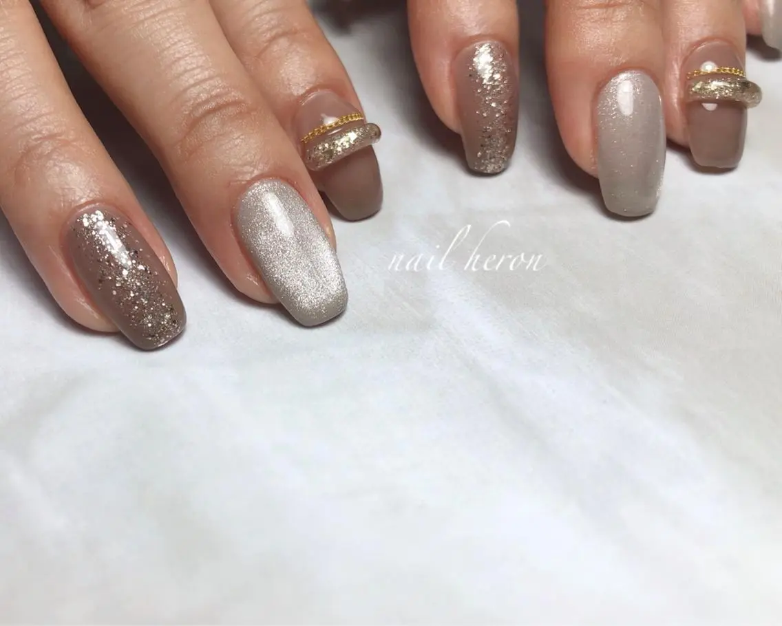 ネイル ハンドネイル saki_ nail heronのネイルデザイン